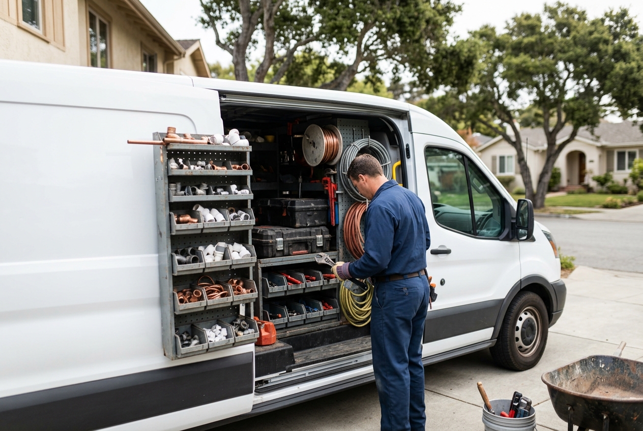 Monterey Plumbing Pros work: on a Monterey job